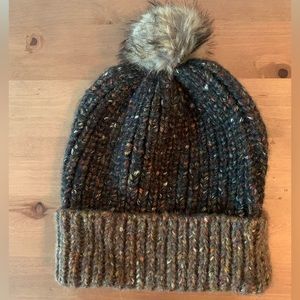 Duluth Trading Co Pom Beanie in Brown